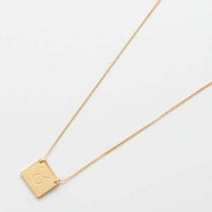 Taurus Zodiac Double-Sided Astrology Necklace