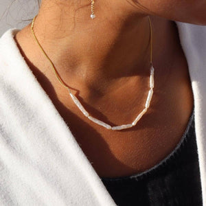 Maren Pearl Necklace | Handmade Statement Pearl Necklace 