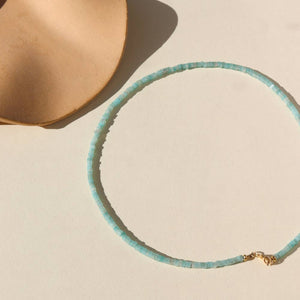 Open image in slideshow, Anya Necklace | Beaded Amazonite Gemstone Jewelry
