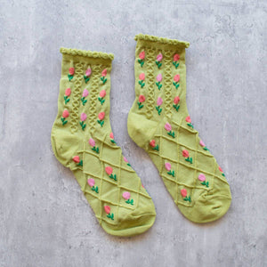 Open image in slideshow, Tulip Flower Casual Socks
