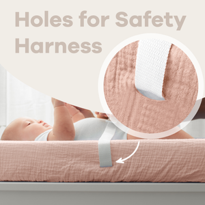 Muslin Fitted Changing Pad Cover, Extra Soft  by Comfy Cubs