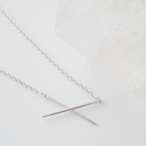 X Bar Necklace