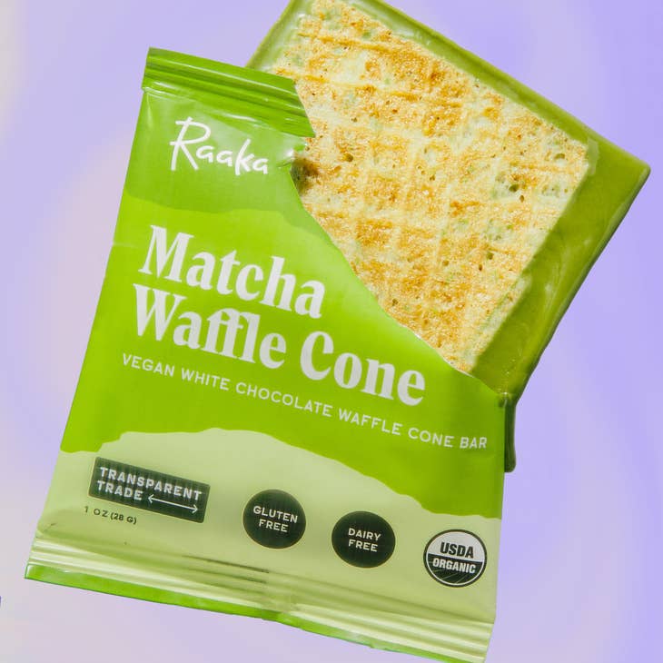 Matcha White Chocolate Waffle Cone Bar