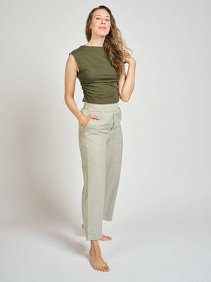 Open image in slideshow, Ruched Top Olive
