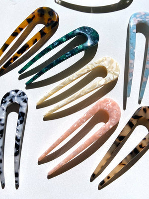 Acetate French Chignon Hair Pin | Eco-Friendly