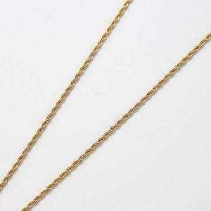 Gold Rose Charm Necklace - Jewelry