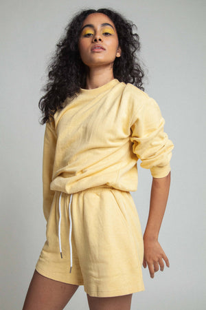 Drawstring Sweat Lounge Hemp Organic Cotton Shorts