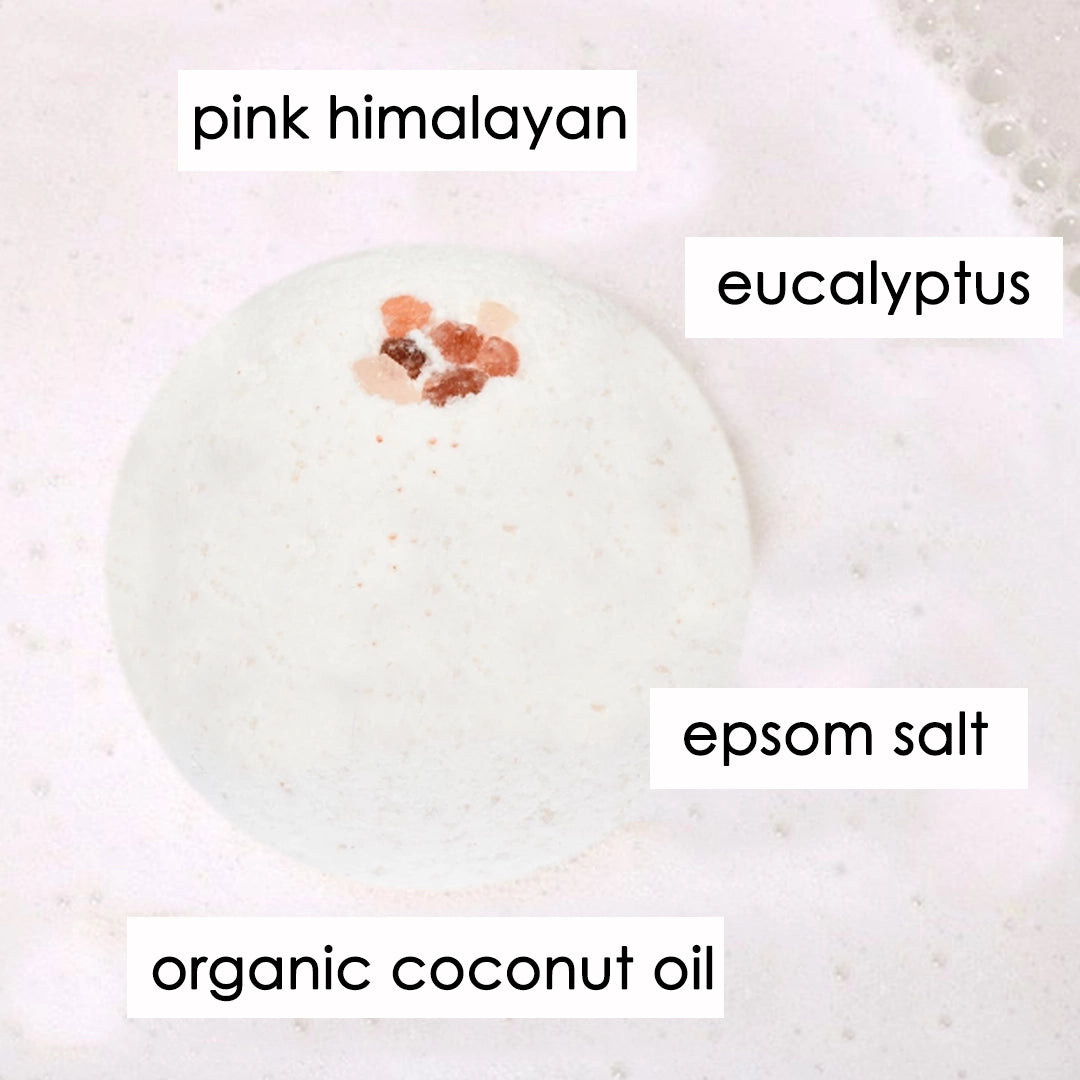 Eucalyptus * Mint * Pink Himalayan Salt Bath Bomb