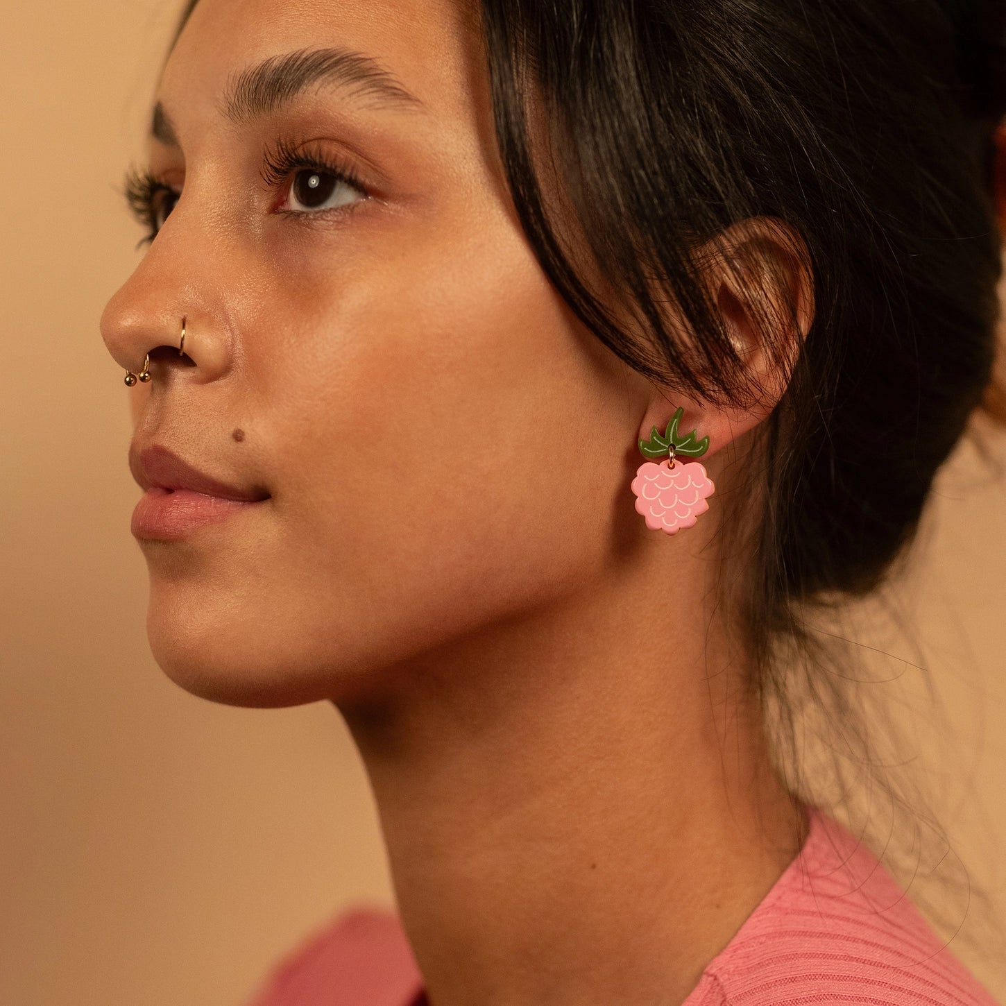 Raspberry Earrings