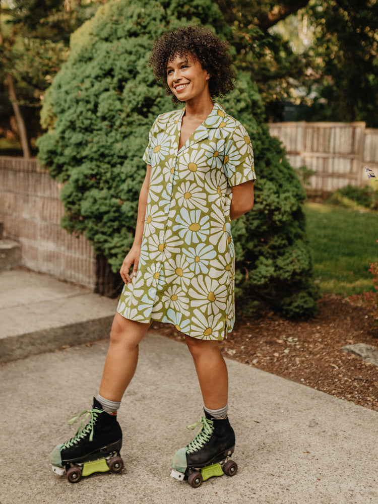 Camp Dress In Pear Flower (Preorder)