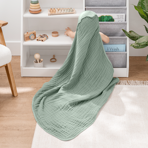 Hooded Baby Towels 6 Layer Muslin Cotton Towel for Kids