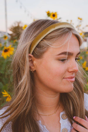 Slim Velvet Hard Headband