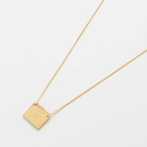 Gemini Zodiac Double-Sided Astrology Necklace