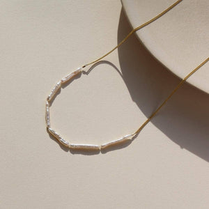 Open image in slideshow, Maren Pearl Necklace | Handmade Statement Pearl Necklace 
