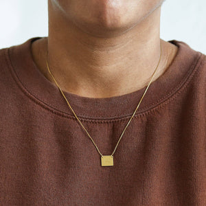 Gemini Zodiac Double-Sided Astrology Necklace