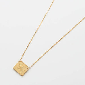 Leo Zodiac Double-Sided Astrology Necklace