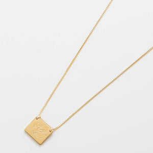 Virgo Zodiac Double-Sided Astrology Necklace