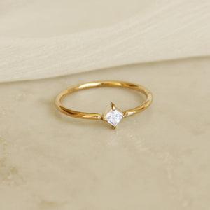 Square CZ Ring