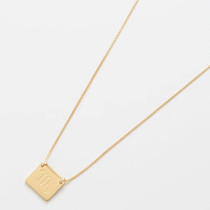Scorpio Zodiac Double-Sided Astrology Necklace