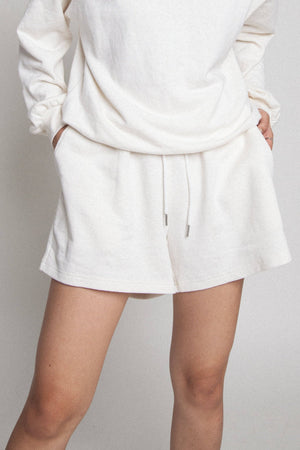 Open image in slideshow, Drawstring Sweat Lounge Hemp Organic Cotton Shorts
