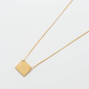 Pisces Zodiac Double-Sided Astrology Necklace