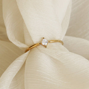Square CZ Ring